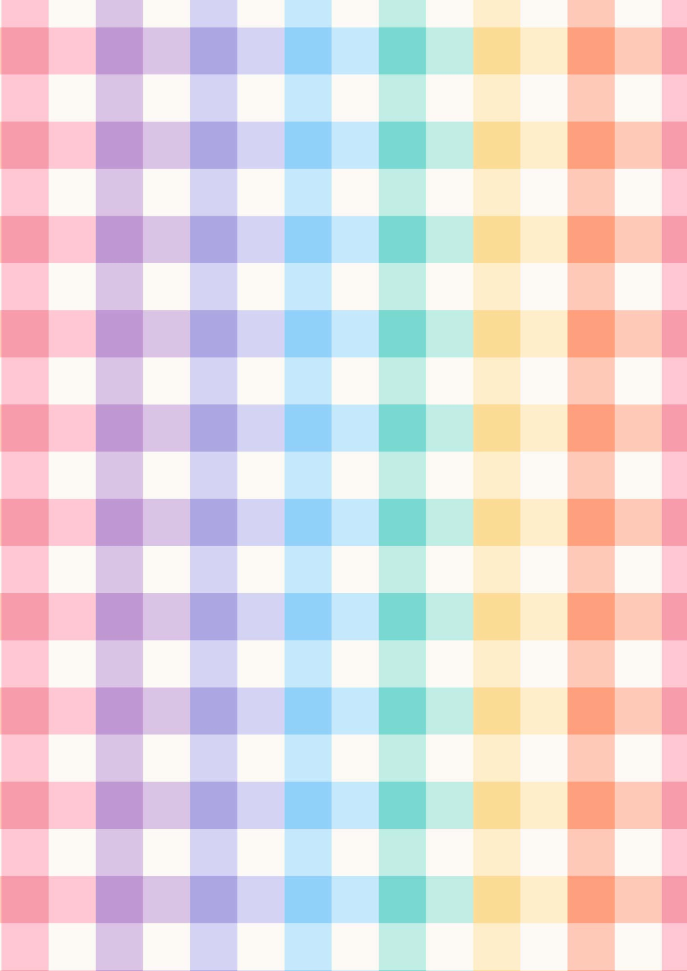 The Crafty Pie – Small Rainbow Gingham product image