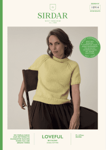 Sirdar Loveful Bio Blend DK – Ringwood Short Sleeve Sweater Pattern 10914 (download) product image